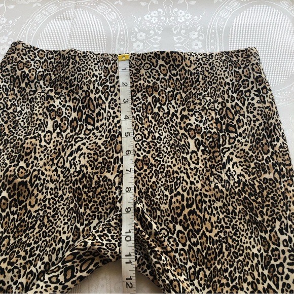 Chico’s Brown Animal Print Leopard Stretchy Waist Leggings Pants Women’s Size XS - Picture 8 of 16